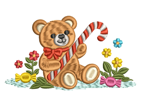 Christmas Bear Embroidery