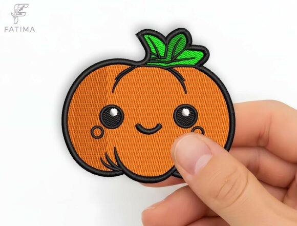 Cute Pumpkin Patch Embroidery Design