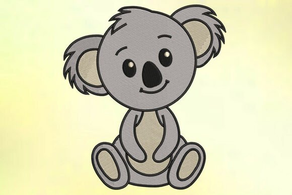 Koala Embroidery Design