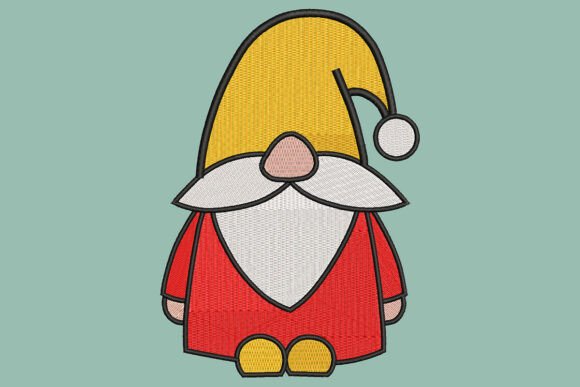 Sleepy Gnome Embroidery Design